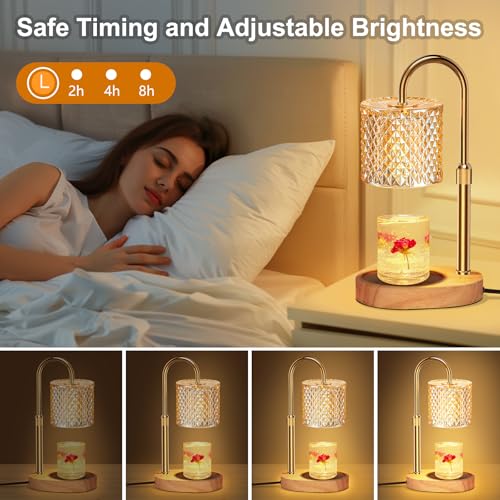 ZENLEA Candle Warmer Lamp with Timer, Candle Lamp with Dimmer, Wax Warmer Height Adjustable for Home Decor, Wax Melt Warmer for Scented Candles by ZENLEA - Image 3