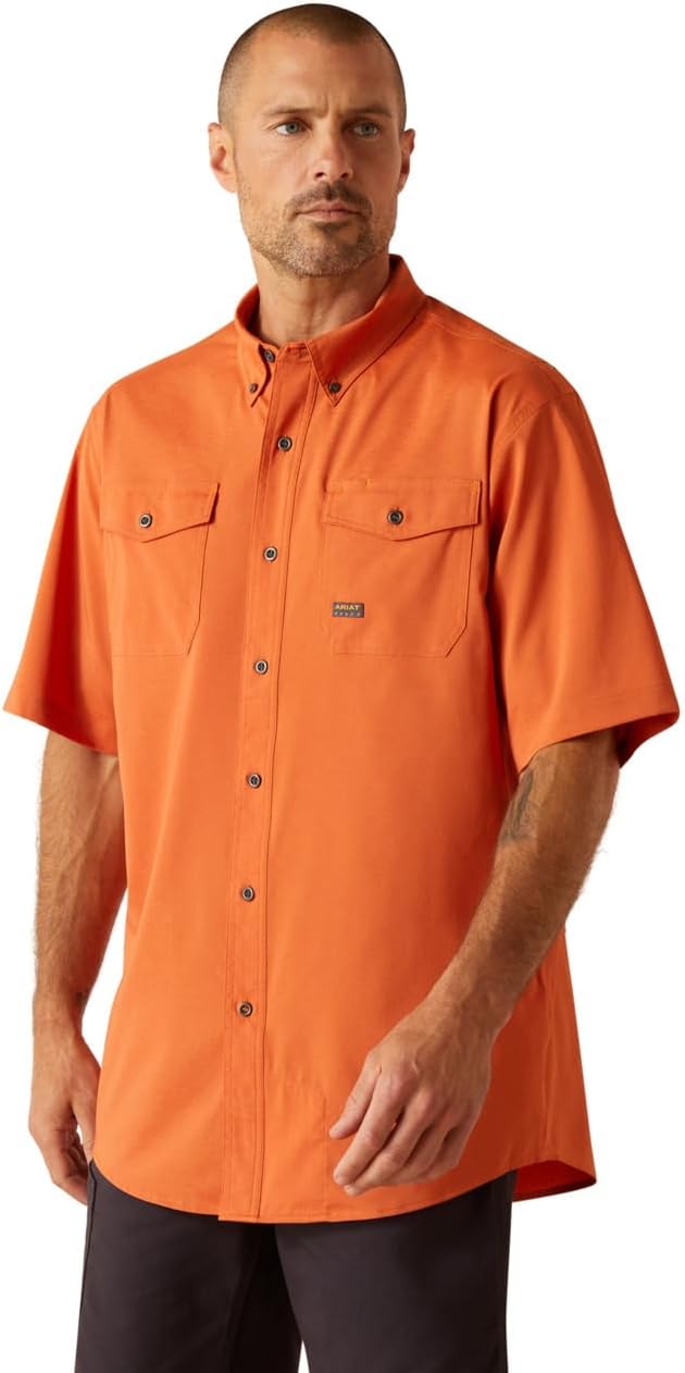 Ariat Men's Rebar Made Tough Venttek Durastretch Work Shirt
