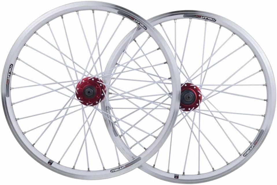 マウンテンバイクホイールセット、 20インチ 406 折りたたみ自転車ホイールセット BMX MTB C/V ディスクブレーキ クイ
