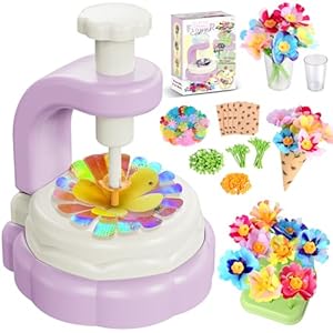 Hetbls Fabric Flower Bouquets Toys, Arts and Crafts Kits for Kids Age 3-12, Educational Gifts for 3 4 5 6 7 8 9 10 11 12 Year Old Toddler Girls, Great for B-Day Birthdays Activities Holidays Parties