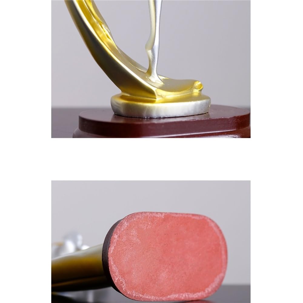 arredamento della casa Creative Art Crafts Ornaments, Modern Minimalist Home Decor, Resin Sculptures,17 * 7.5 32.5cm(Gold)