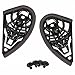 Meccanismo Visiera Casco - Compatibile con Agv K3 K4 EVO Completo - Set Placchette (coppia) - Nero