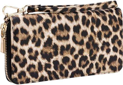 Brentano Vegan Leather Slim Single-Zipper Chevron Embroidered Wallet with Removable Wrist Strap product thumbnail 18