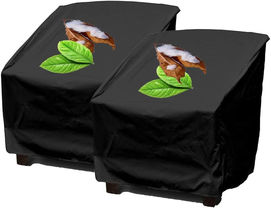 Patio Chair Cover Outdoor Water Resistant Furniture Sets Cover Durable Dustproof Chair Protection Cover (2Pcs)