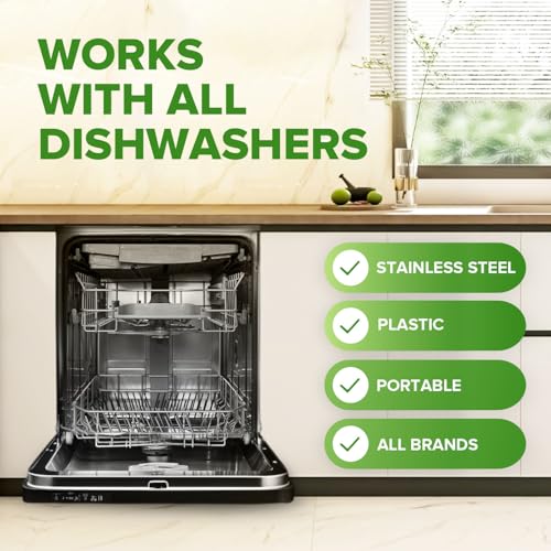 Heavy Duty Dishwasher Cleaner and Deodorizer Tablets, Descaler, Deep Cleaning, Natural Odor and Smell Remover, Calcium, Limescale, Hard Water Marks, Grease, Septic Safe Pods - Image 5