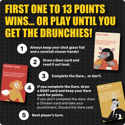 Tipsy Chicken Fun Drinking Card Games For Adults - Adult Drinking Games For Adults Party Game Night - Adult Board Games For Groups And Parties - Drunk Card Games Adults, Fun Games For Adults Party #TOP6