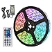 Produktbild TolleTour LED Strip 5M RGB LED Streifen 300 LEDs Band mit 44 Tasten Fernbedienung IP65 Wasserdicht Leiste SMD 5050, Farbwechsel, Selbstklebend Lichterkette Kit