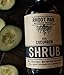 Rhoot Man Shrub Vinegar Beverage Syrup, Cocktail/Mocktail Enhancer, All Natural, Small Batch, Non-Alcoholic, Made in Savannah, Georgia, 16 fl oz (Cucumber)