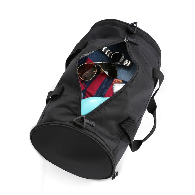 Image of Tommy Hilfiger Unisex Polyester Freeman Gym Bag Duffel - Black,24.5 Cm