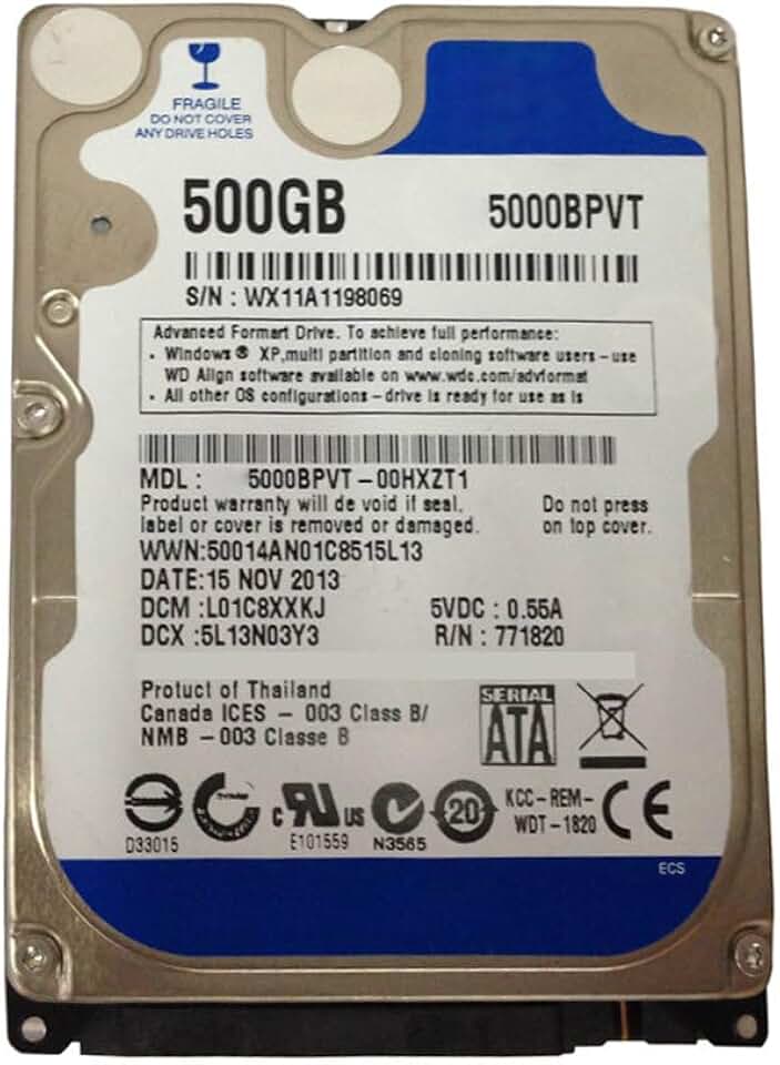 OSTENT Kit de disco rígido interno de 500GB HDD para Microsoft Xbox One Console Video Game