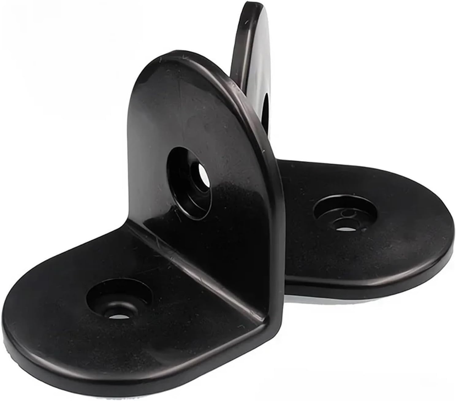 12pcs Nylon Corner Brackets, L Bracket Angle Corner Brace for Bathroom, Chair, Cabinet