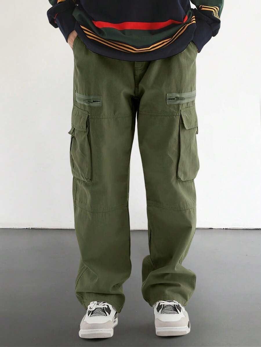 ZAFUL Men's Wild Cargo Loose Fit Casual Pants
