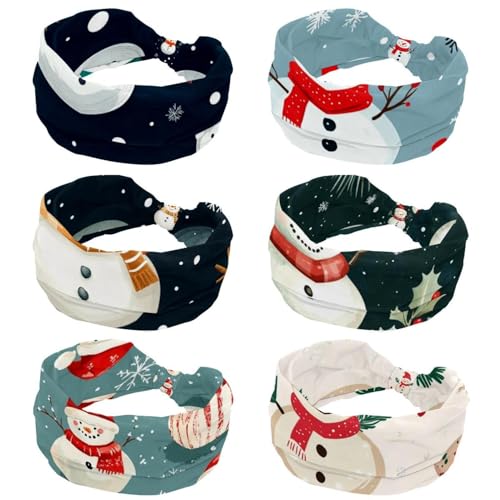 Bandeau large pour femme avec bonhomme de neige : l'accessoire sport et routine beauté