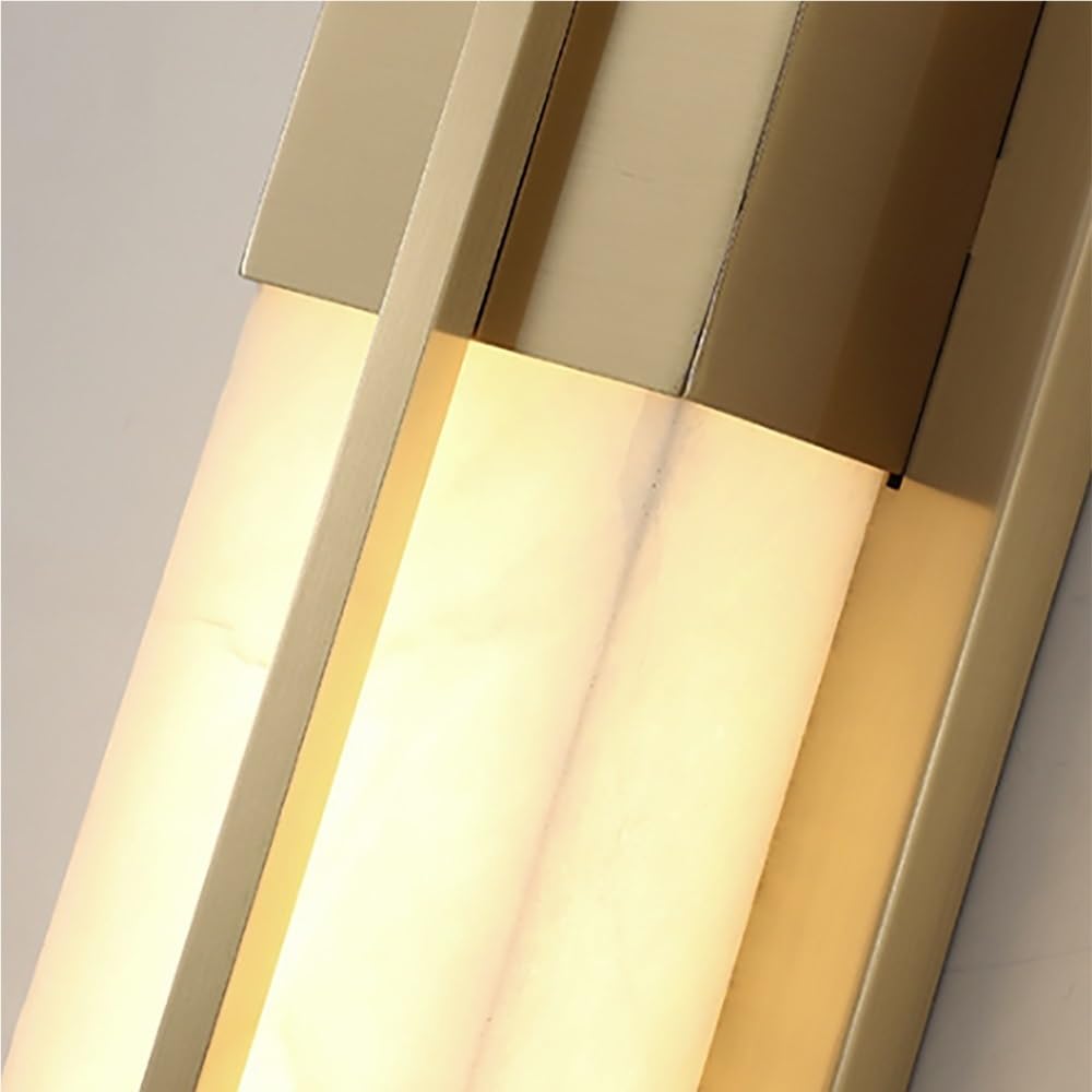 Kinkiety Wewnętrzne Led Do Łazienki, Vintage, Marmurowe, Mosiężne, Metalowe, 24 W, Ściemnialne, Do Sypialni, Zagłówek Nocny, Salon/Orange, Murzyn, Murzyn