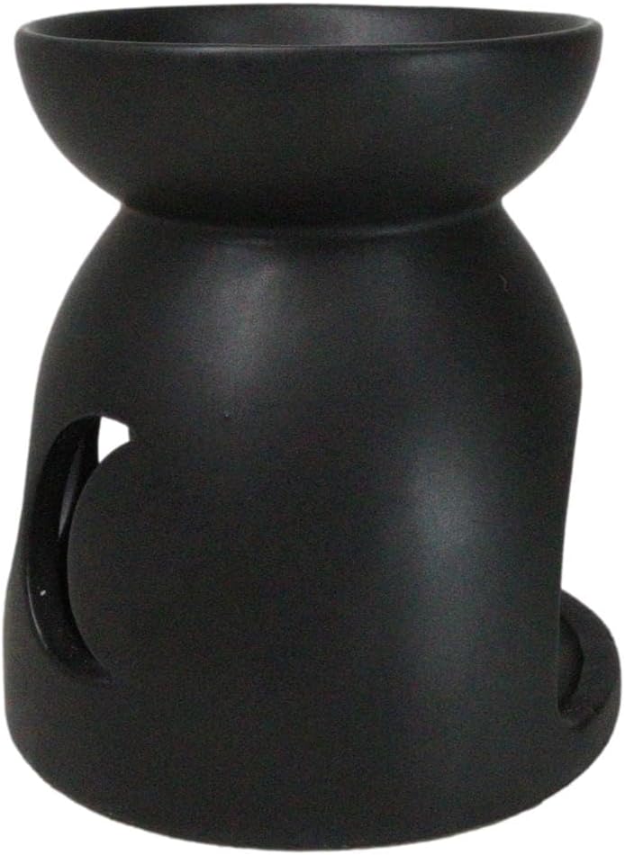 Ebros Gift Wicca Cosmic Triple Moon Goddess Cutout Essential Oil Burner Warmer Tea Light Candle Heat Source Holder Sculpture 4" H Home Accent Wiccan Accessory