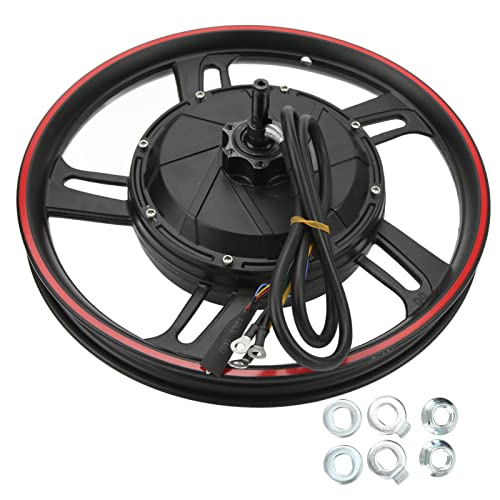 Acouto 16in Electric Wheel Hub Motor 48?72V 500W?3500W Fat Tire Cycling Disc Brake Motor for Electric Bike Scooters Karts