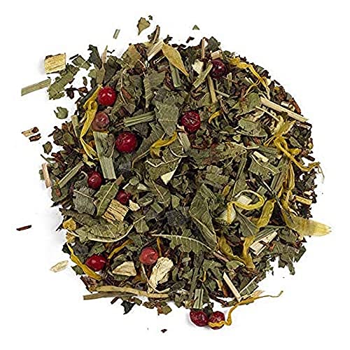 Aromas de Té - Infusión Rooibos - Digestiva - Con Jengibre, Mate, Limonaria, Lemongrass, Regaliz, Pimienta Rosa y Negra, Caléndula, Hierbabuena, Cáscara de Limón y Aromas Naturales - 40 gr.