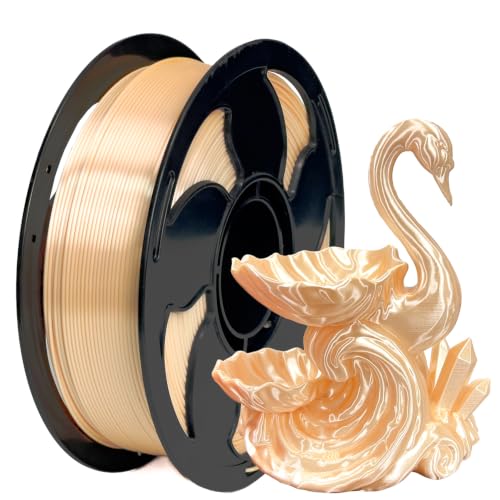 Image of Silk Skin PLA 1.75mm 1kg Shiny Smooth Glossy 3D Filament Spool FDM AMS | Silk finish Shiny Very Smooth Low warping No tangle 1kg spool 2.2lbs High quality Smooth surface for Printer Bambu Ender