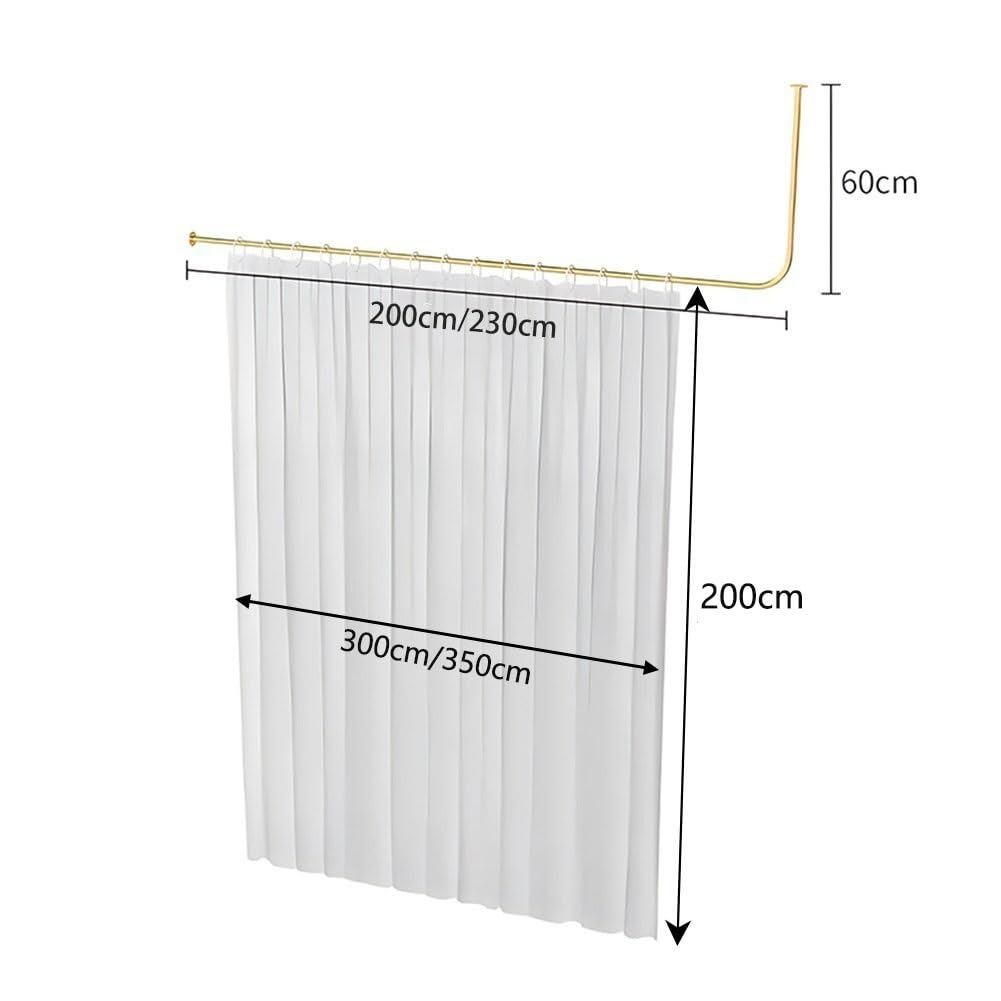 Paravent de séparation avec Barre de Suspension en métal, idéal pour Les Salons de beauté, Les Bureaux, etc., 1 paravent (Couleur : Blanc, Taille : 200 cm)