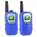 Produktbild SOMFIUI 2X Walkie Talkies Sets 1-3km Reichweite Funkgeräte 8 Kanäle mit Hintergrundbeleuchteter LCD-Taschenlampe Geschenke für 3-12 jahrige Teenager (Blau)
