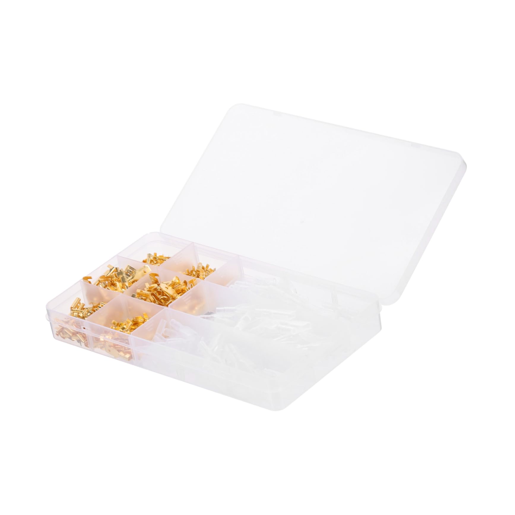 SOLUSTRE Easy Install 360pcs Wire Terminal Set Speaker Connectors Spade and Ring Terminals Insulated for General and High-Voltage Applications