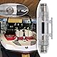 YINETTECH 150 Ampere 0/2/4 Gauge AWG ANL-Sicherung mit Halter Einzelner ANL Inline-Sicherungshalter Satin-vernickelt 3-teiliges Design für Autos Schiffe Car-Audio Etc
