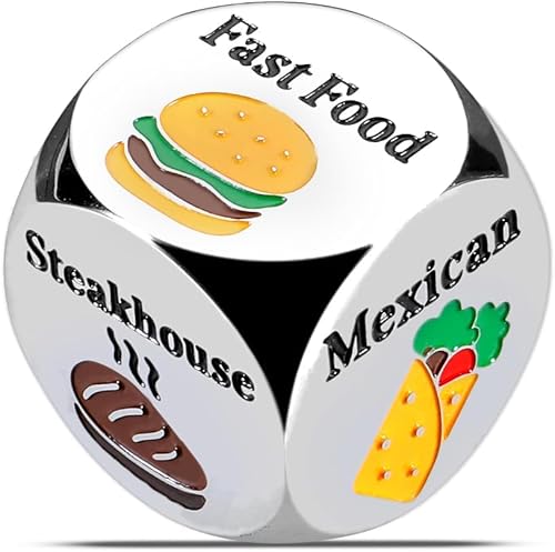 Regalos para parejas para novia, novio, citas, decisión de comida, regalos para decidir, un año 11 Año aniversario de plata para marido, esposa, San