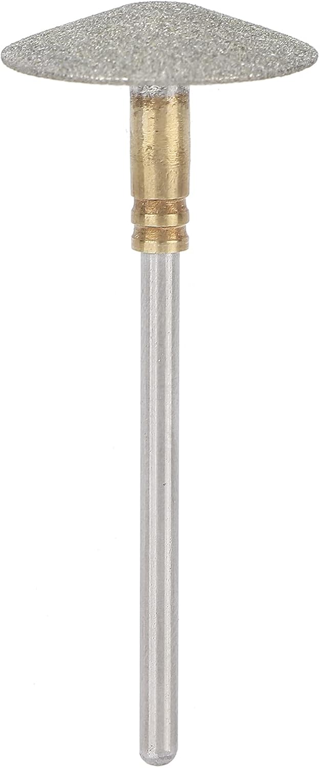 Pedicure Nail Drill Bit - Stainless Steel Foot Calluses Sanding Polishing Head Skin Removal Toe Nail Polishing Grinding Head Dead Skin Removal Manicure Drill Tool for Nail Salon and Home Use(F)