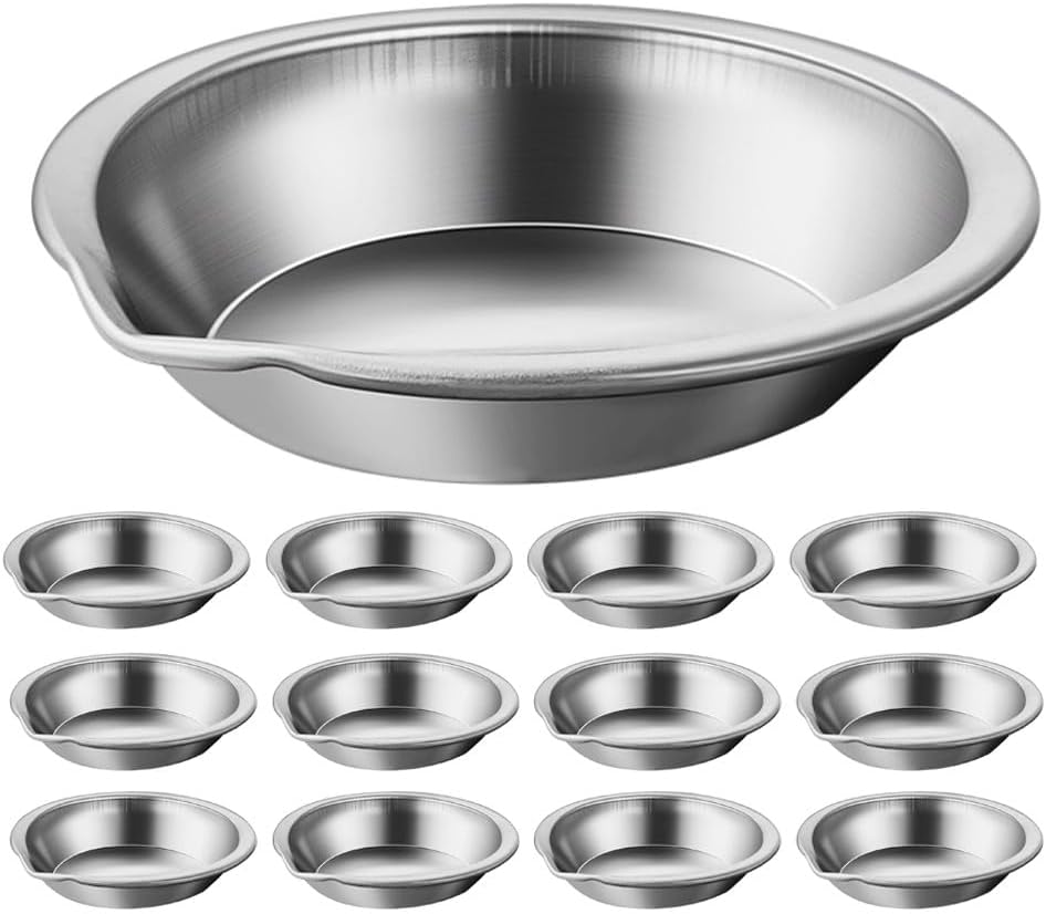 jojofuny 16pcs Stainless Steel Paint Mixing Palette: Compact Painting Tool for Makeup Art and Model Coloring - Mixing Palette for Home Studio