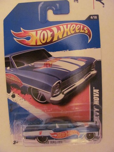 Hot Wheels 2011 HW Racing 4/10 '66 Chevy Nova miniatura 1