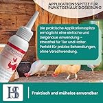 HS Spot on Bird – Pflegemittel für Vögel und Geflügel zur Vorbeugung gegen rote Vogelmilben, nordische Geflügelmilben, Federlinge, Kalkbeine etc. – 100 ml – Bild 3