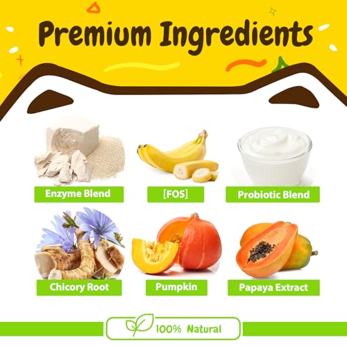 Penpen Probiotics for Dogs, Dogs Probiotics for Digestive Health, Multi-Probiotic and Enzyme Blend Promote Gut Health & Immune Support, Eases Sensitive Stomachs (Beef Chews, 50ct)