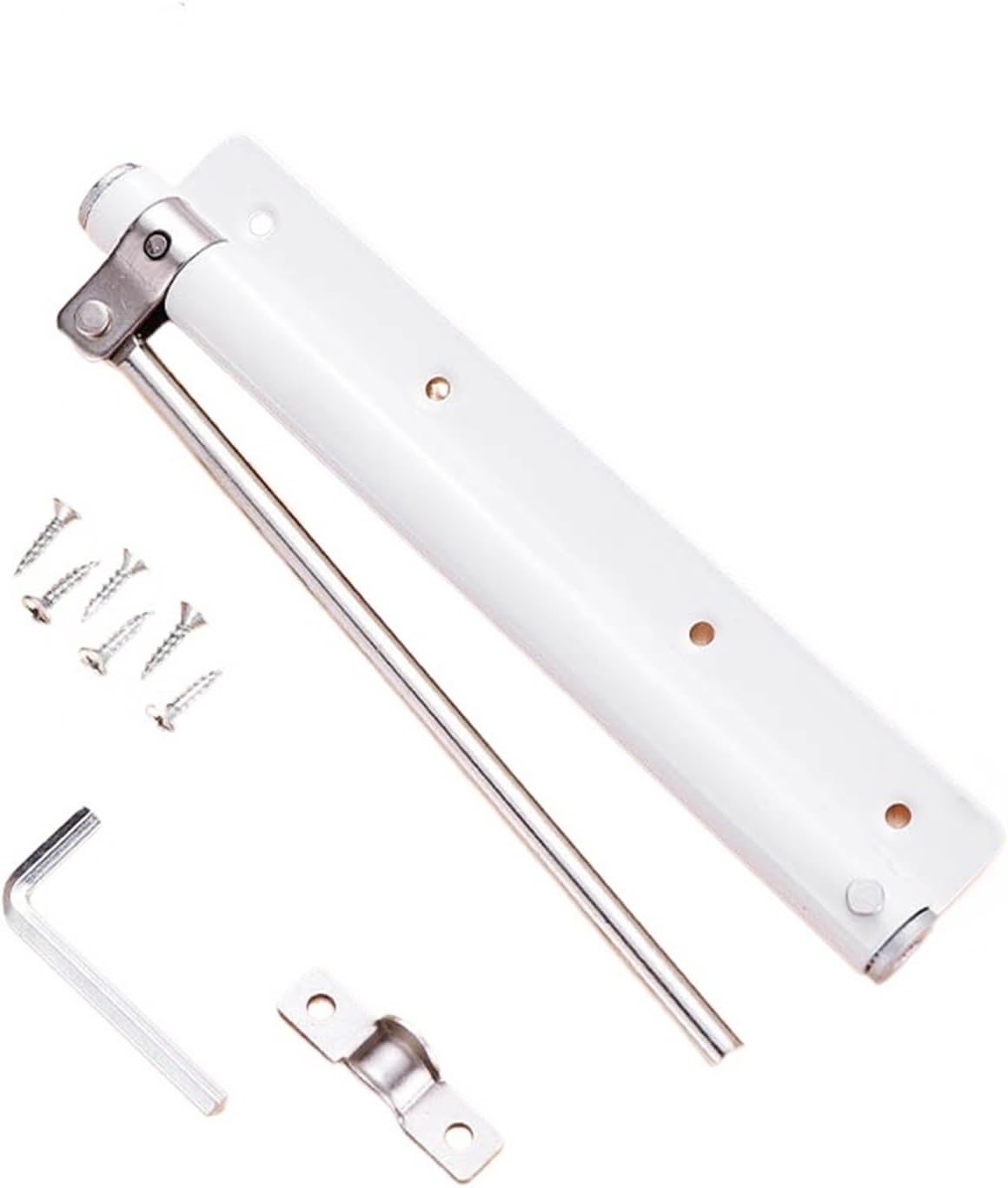 Automatic Door Closers,Door Closer Aluminum Alloy Automatic Door Spring Closer Soft Close Fire-Proof Door Heavy Duty Door Hardware Adjustable Door Closer Door Opener (Color : C)