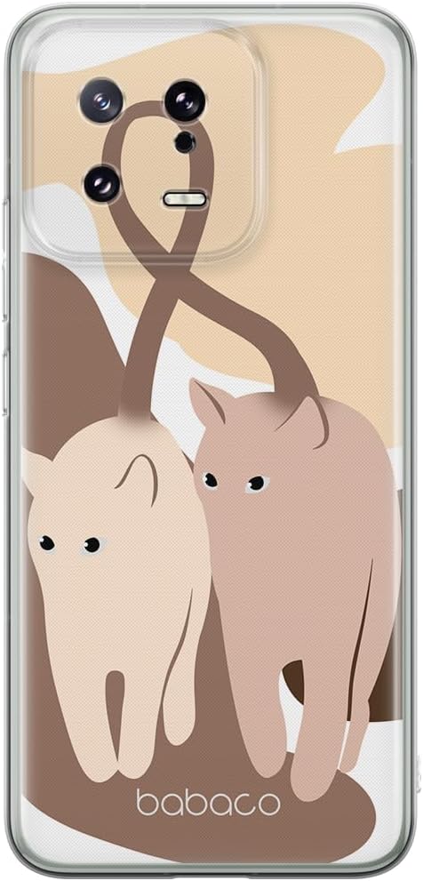 BABACO ERT Group Mobile Phone case for Xiaomi 13 Original and Officially Licensed Pattern Cats 002 optimally adapted to The Shape of The Mobile Phone, case Made of TPU