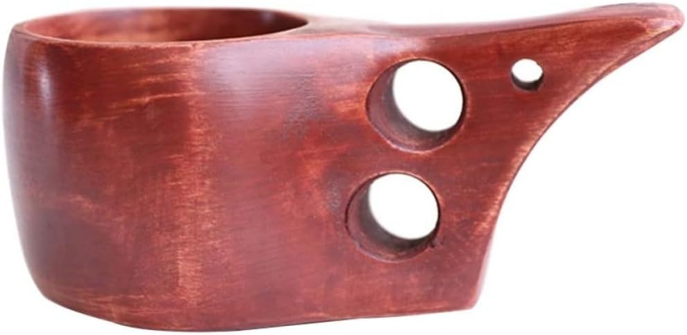 Wooden Sugar Holder Cube Jar for Home Desktop Decor Brown