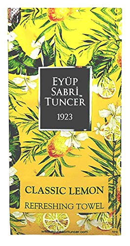 Premium Classic Lemon Cologne Refreshing Wipes, 60 Count Individually Wrapped