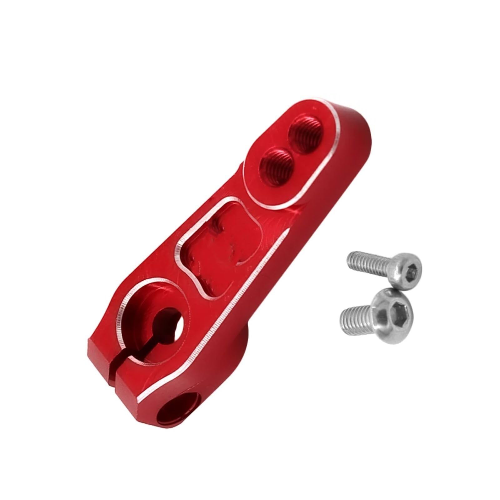 for Axial for Scx10 for Trax for Trx4 for TRX-6 1/10 Rc Crawler for Yikong for Rgt Upgrade Parts 7075-t651 Metal 25t Steering Arm Servo Horn RC Upgrade Accessories(Red)