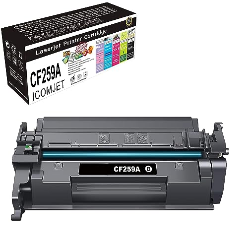 ICOMJET Compatible Toner Cartridge Replacement for HP 59A CF259A Work for HP Laserjet Pro M404 M404n M404dn M404dw MFP M428 M428dw M428fdn M428fdw (1 Pack , With CHIP )