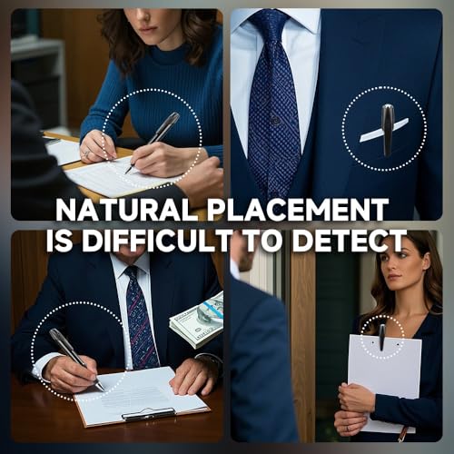 Rumhams - 1080P Body Camera Pen with 64GB Memory Card, Body Camera with FHD Video or Picture Taking, Mini HD 1080P Surveillance Camera, Portable Pocket Camera