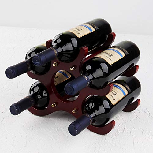 Soporte para botellas de vino madera estilo europeo miniatura 5
