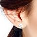 AeraVida Dainty Casual Round 10mm Swirl Shiva Shell .925 Silver Post Earrings | Small Earrings