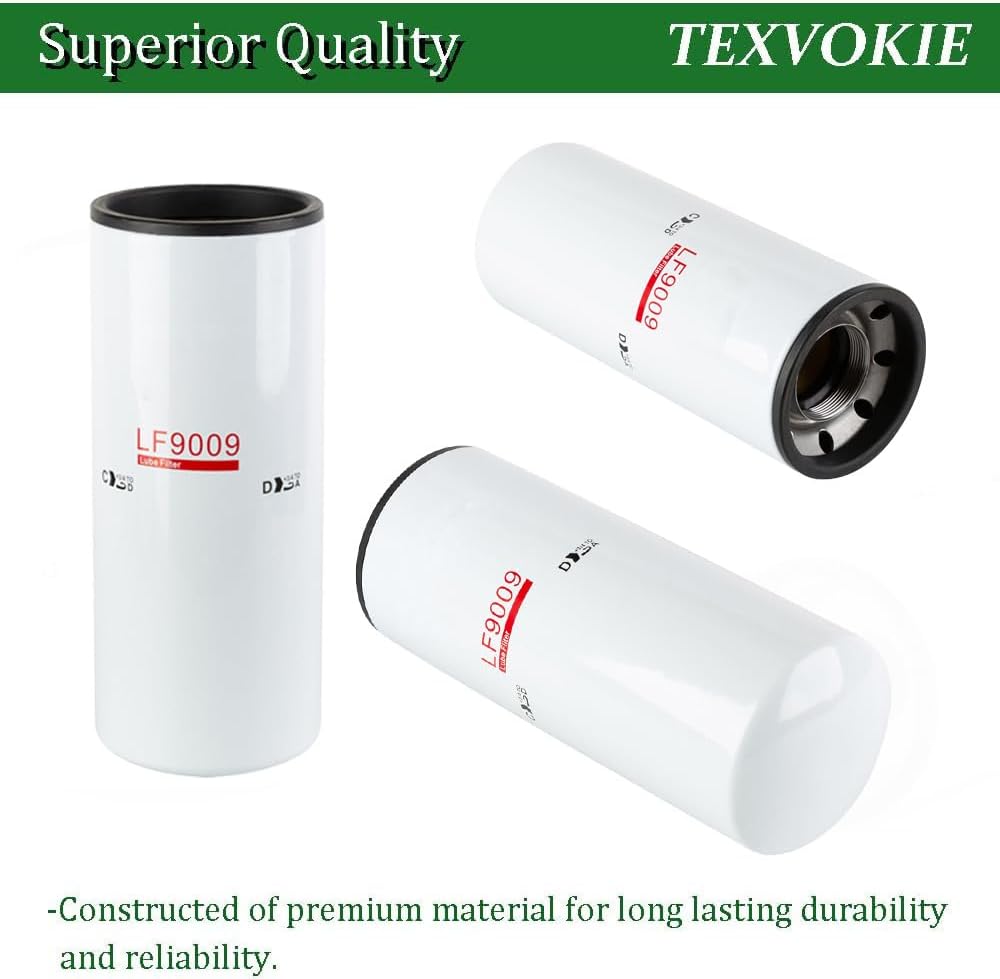 LF9009 Fuel Filter Fit For Cummins ISC 8.3L ISL 9.0L ISM N14 QSL 9.0L NTA 855 M11 Diesel Engines Replaces 3401544 XLF75000 BD7309 51748 P553000 XLF75000 PF1217F 1216400561 3PACK