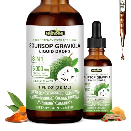 Image of Herbs 8-in-1 Soursop Graviola Bitters Liquid Drops, 1 fl oz