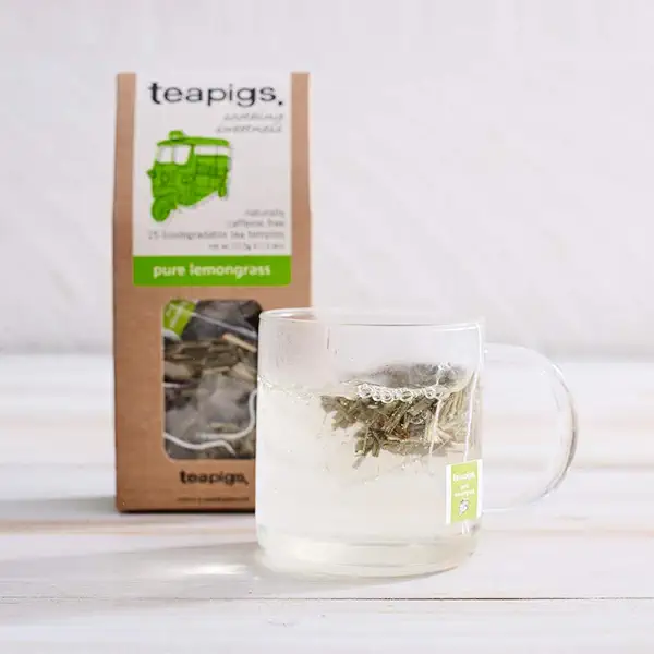 Teapigs Pure Lemongrass Tea Bags Made With Whole Tea Leaves, Natural Ingredients, Non-GMO, Caffeine-Free – 15 Count (1 Pack of 15 Teabags) 2