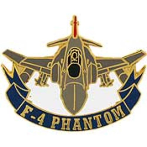 Pin F-4 Phantom 3,8 cm broche métallique robuste pour personnaliser vos vestes sans abîmer le tissu