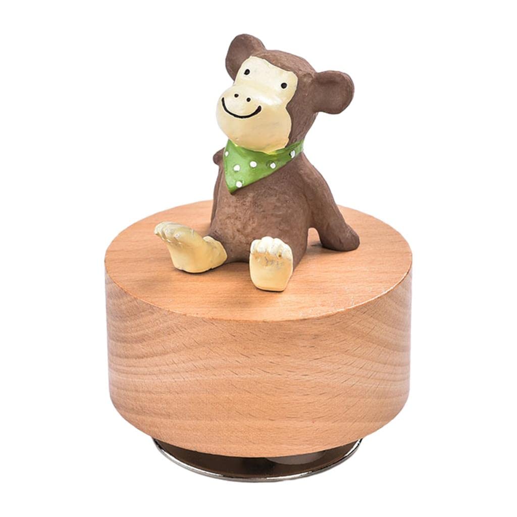 CALANDIS™ Music Box Swivel Base Creative DIY Crafts Clockwork Ornament Festival Gift Monkey | Music & Art | Educational-picture-30