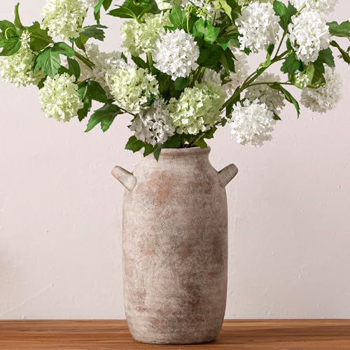 Large Flower Vase Home Decor - 12 inch Tall Ceramic