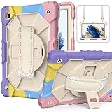 【Pie de apoyo integrado】 - Funda para Galaxy Tab A8 10.5 Pulgadas junto al pie de apoyo incorporado para ver videos o películas con las manos libres en cualquier momento y en cualquier lugar, podría cambiar entre dos ángulos de soporte