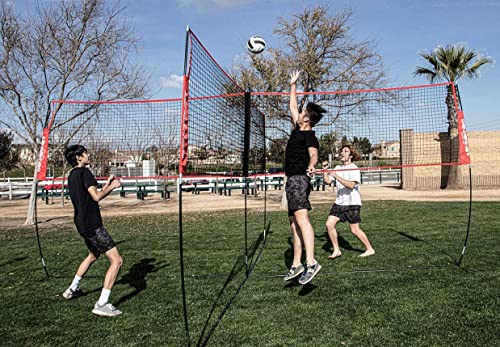 Powernet Four Square Volleyball Net | Fun New Game | Play At The Park Or Beach | 2 Versions (Four Square) #TOP7
