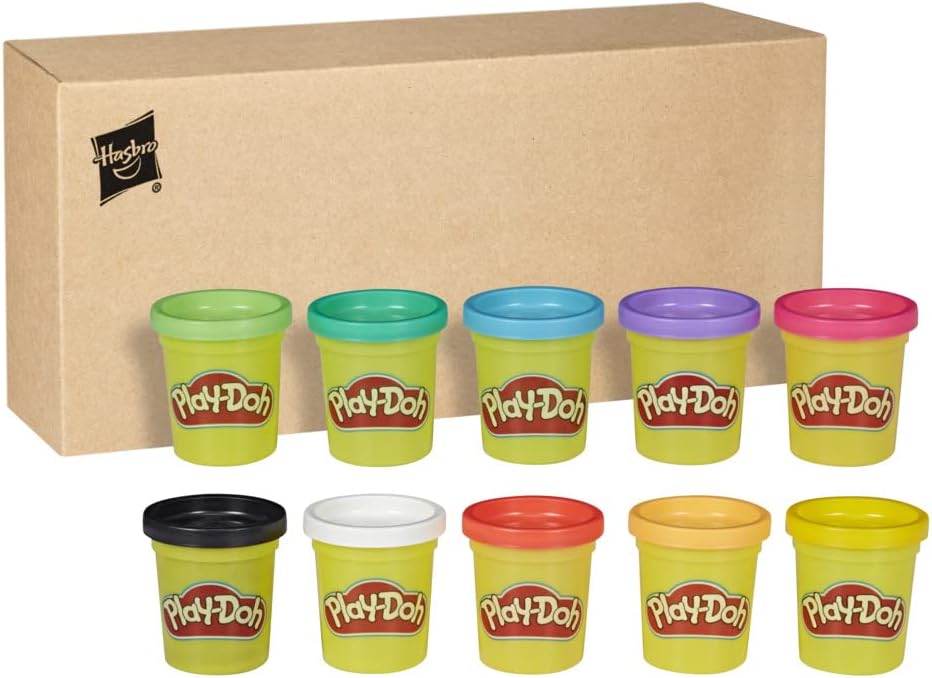 Play-Doh E4902 — set 10 mini vasetti 28g in 10 colori diversi